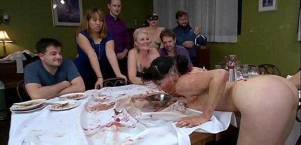  Dirty with food slut anal public fucked